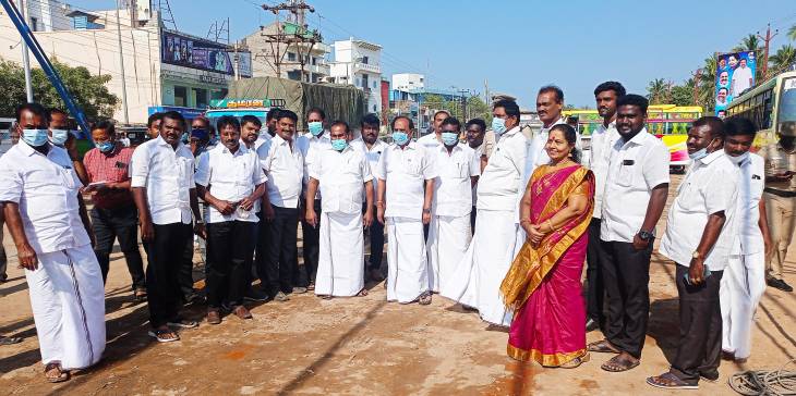 தூத்துக்குடியில் முதல்வர் தேர்தல் பிரச்சார இடங்களை ஆய்வு செய்தார் அமைச்சர்