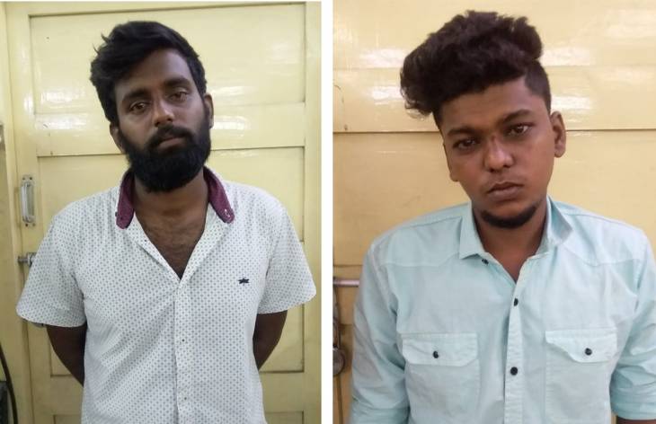 தூத்துக்குடியில் கார் கண்ணாடிகள் உடைப்பு - எஸ்.ஐ மகன் உட்பட இருவர் கைது
