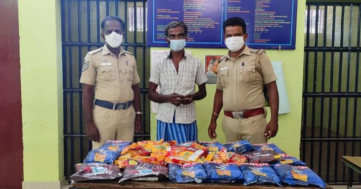 தடை செய்யப்பட்ட புகையிலை பொருட்கள் - ஒருவர் கைது! 