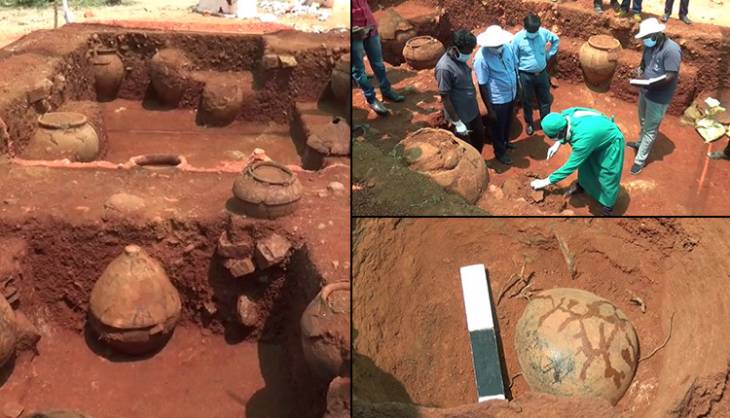 சிவகளையில் முதுமக்கள் தாழிகளை திறந்து தொல்லியல் துறையினர் ஆய்வு!

