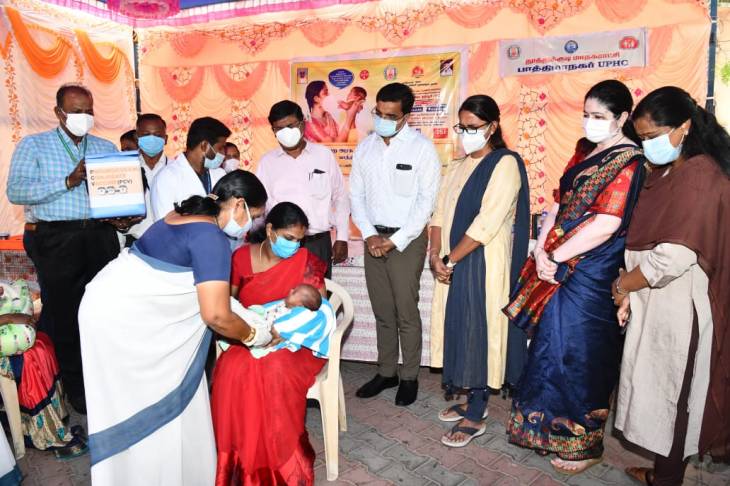 குழந்தைகளுக்கு நிமோனியா தடுப்பூசி போடும் பணி : ஆட்சியர் செந்தில்ராஜ் துவக்கி வைத்தார்!