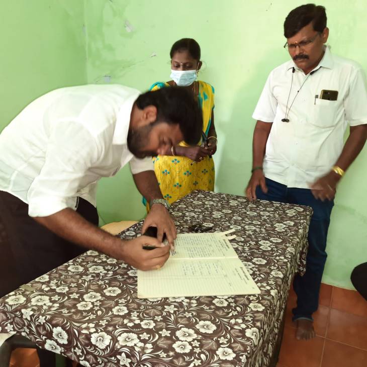 வாலசமுத்திரம் ஊராட்சிமன்ற துணைத்தலைவர் பதவிஏற்பு!
