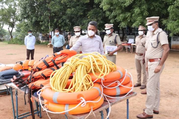 பேரிடர் மீட்பு நடவடிக்கைகள் : சிறப்பு ஐ.பி.எஸ். அதிகாரி அபின் தினேஷ் மொடக் ஆய்வு

