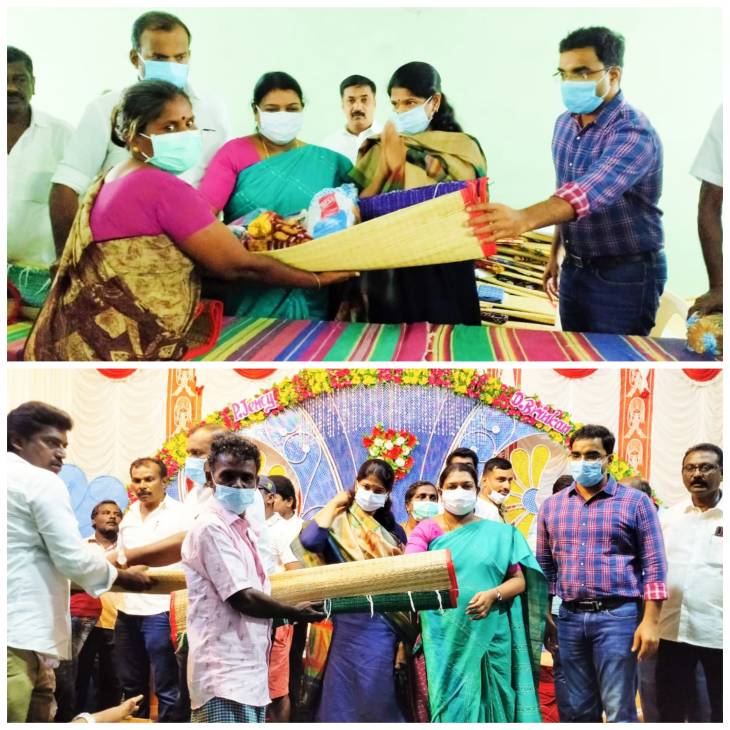 தூத்துக்குடி மாவட்டத்தில் தொடர் மழையால் பாதிக்கப்பட்ட மக்களுக்கு திமுக சார்பில் நலத்திட்ட உதவி