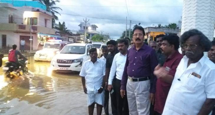 தூத்துக்குடியில் மழை வெள்ளம் பாதித்த பகுதிகளில் புதிய தமிழகம் கட்சி தலைவர்  நேரில் ஆய்வு!