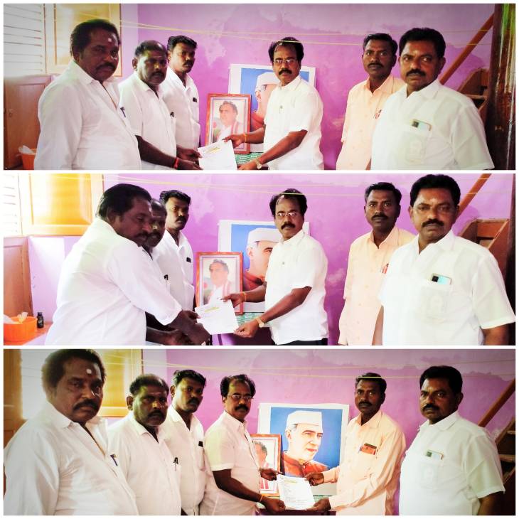 நகர்ப்புற உள்ளாட்சி தேர்தல் : தூத்துக்குடி மாநகர காங்கிரஸ் சார்பில் விருப்ப மனு