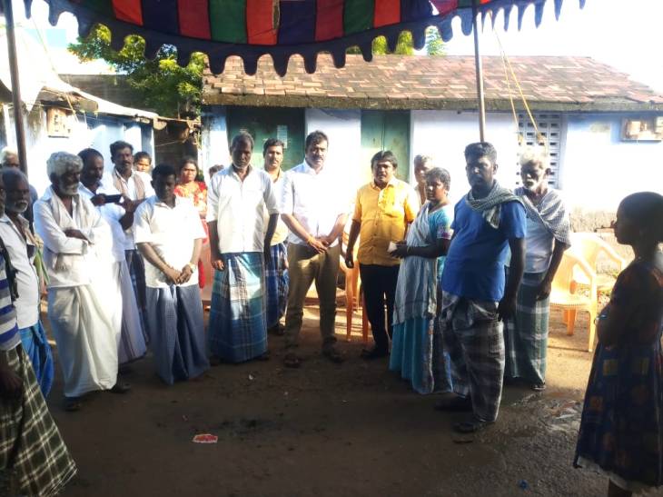 ஆதனூர் ஆற்று வெள்ளத்தில் அடித்துச் செல்லப்பட்டு உயிரிழந்த விவசாயி குடும்பத்திற்கு ஒன்றிய அதிமுக நிவாரண உதவி!
