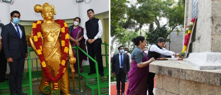 கயத்தாறு வீரபாண்டிய கட்டபொம்மன் நினைவிடத்தில் தமிழக ஆளுநர் மரியாதை! 