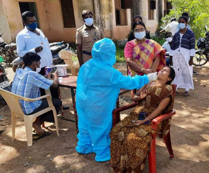கோவில்பட்டி  ஊராட்சி ஒன்றிய தலைவருக்கு கொரோனா பரிசோதனை!