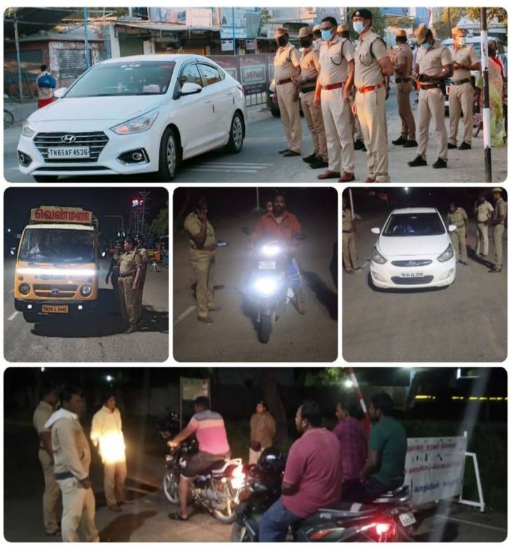 தூத்துக்குடி மாவட்டம் முழுவதும் போலீசார் ரோந்து : 44 பேர் கைது!

