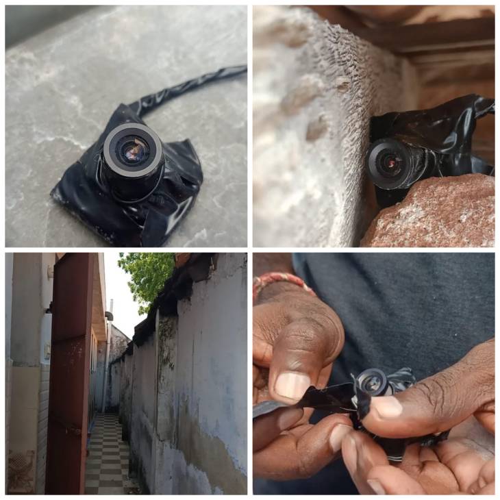 கோவிலில் பெண்கள் குளியலறையில் 3 ரகசிய கேமிராக்கள் கண்டெடுப்பு - பெண் பக்தர்கள் அதிர்ச்சி! 