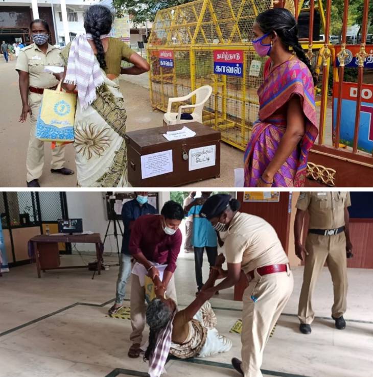 தூத்துக்குடி ஆட்சியர் அலுவலகத்தில்  தரையில் உருண்டு பிரண்ட  பெண்ணால் பரபரப்பு! 