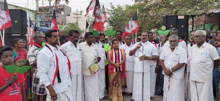 தூத்துக்குடி அதிமுக வேட்பாளர் லில்லிமலரை ஆதரித்து முன்னாள் அமைச்சர் சி.த.செல்லப்பாண்டியன் பிரச்சாரம்!
