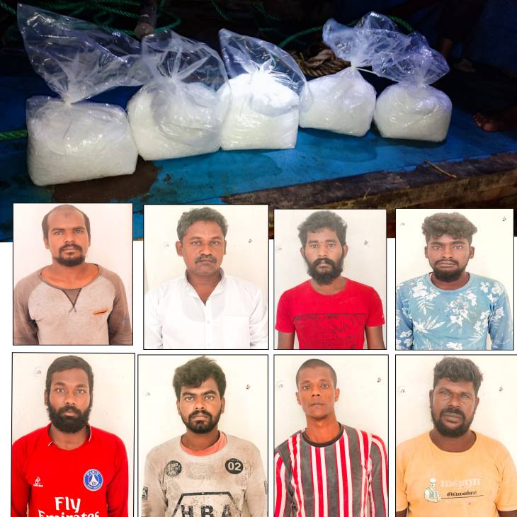 தூத்துக்குடி அருகே ரூ.30 கோடி மதிப்புள்ள போதை பொருள் பறிமுதல் - 8பேர் கைது!

