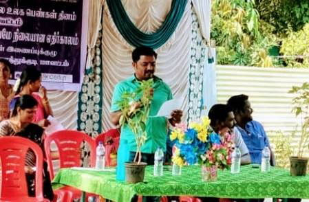 உலக மகளிர் தின விழா: ஊராட்சி மன்ற தலைவர் சரவணகுமார் பங்கேற்பு!