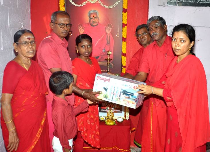 திருவிக நகர் சக்திபீடத்தில் ஆன்மிககுரு பங்காரு அம்மா அவ‌தார பெருமங்கல விழா

