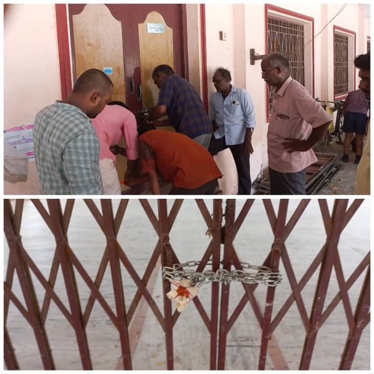 தூத்துக்குடியில் தனியார் திருமண மண்டபம் மாநகராட்சி அதிகாரிகளால் சீல் வைக்கப்பட்டது.