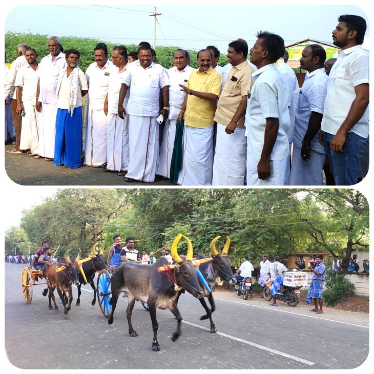 புதூரில் வீரபாண்டிய கட்டபொம்மன் பிறந்தநாள் விழா மாட்டு வண்டி எல்கை பந்தயம் - கடம்பூர் ராஜு எம்எல்ஏ தொடங்கி வைத்தார்! 
