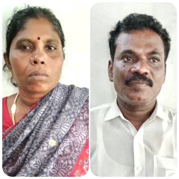 ஆள்மாறாட்டம்  செய்து மோசடியாக 1 ஏக்கர் 23 சென்ட் நிலம் கிரையம் பத்திரம் பதிவு - பெண் உட்பட 2 பேர் கைது