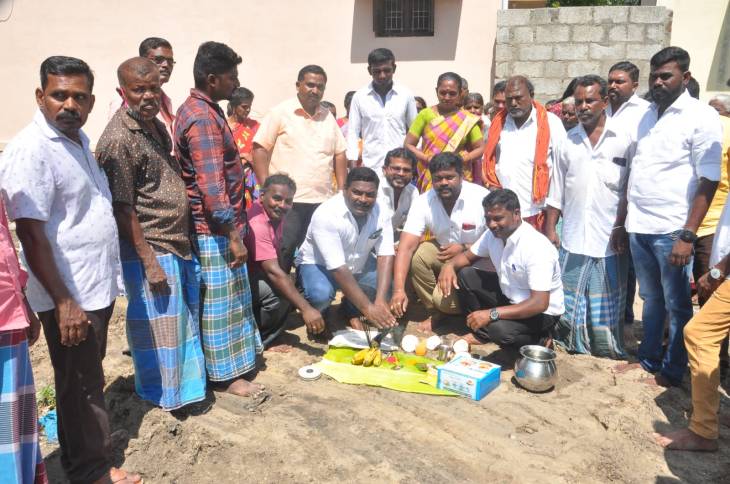 மாப்பிள்ளையூரணி ஊராட்சியில் நீர்தேக்க தொட்டி அடிக்கல் நாட்டு விழா!