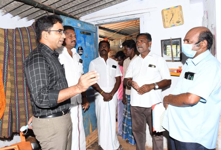 ரூ.2.28 கோடி மதிப்பில் சமத்துவபுரத்தில் மேம்பாட்டு பணிகள் - மாவட்ட ஆட்சியர் செந்தில்ராஜ் பார்வையிட்டு ஆய்வு


