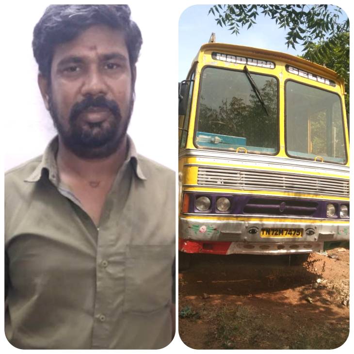 அனுமதியின்றி டிப்பர் லாரியில் சரள்மணல் திருடியவர் கைது - 4 யூனிட் சரள் மணல் மற்றும் டிப்பர் லாரி பறிமுதல்!