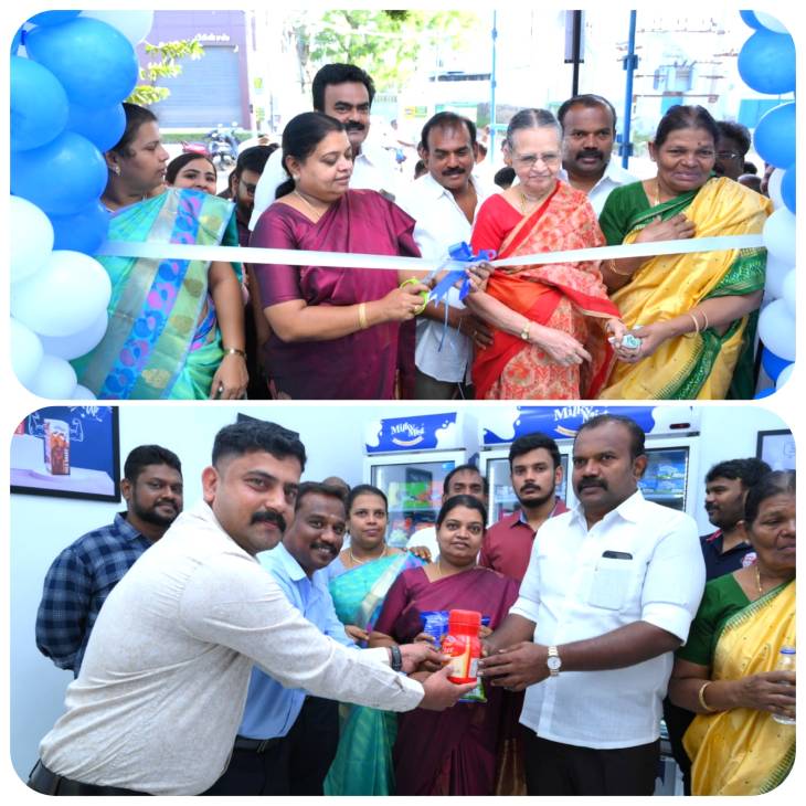 தூத்துக்குடியில் மில்கிமிஸ்ட் பார்லர் புதியகிளை - அமைச்சர் கீதாஜீவன் திறந்து வைத்தார்!

