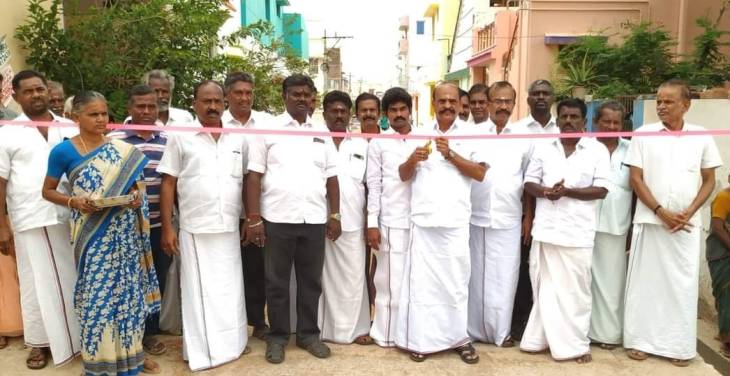கோவில்பட்டி அருகே  ரூ.19.17 லட்சம் மதிப்பில் புதிய சாலை : கடம்பூர் ராஜூ எம்.எல்.ஏ., திறந்து வைத்தார்