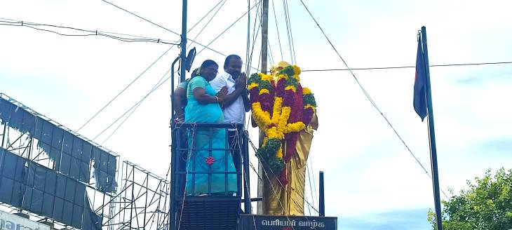 தூத்துக்குடியில் பெரியார் பிறந்த நாள் - மேயர் ஜெகன் பெரியசாமி மரியாதை

