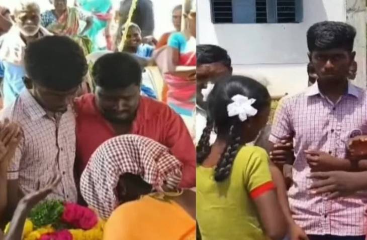 தந்தை இறந்த துக்கத்திலும் பொதுத்தேர்வு எழுதிவிட்டு இறுதிச் சடங்கு செய்த தூத்துக்குடி மாணவன்!