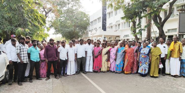 ஓட்டப்பிடாரம் எம்எல்ஏ குறித்து அவதூறு... முன்னாள் ஊராட்சி மன்ற தலைவர் உள்ளிட்டோர் மீது எஸ்பி அலுவலகத்தில் புகார்!