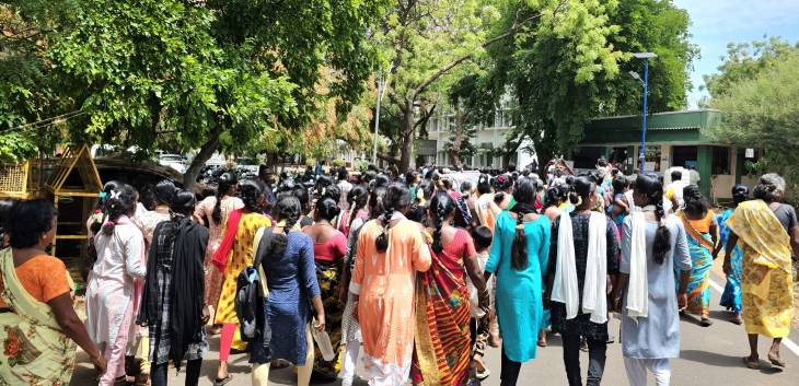 வேடிக்கை பார்க்க முடியாது... அடுத்தடுத்து தூத்துக்குடி எஸ்பி அலுவலகம் வந்த பல்வேறு அமைப்பினர்!