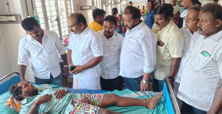 தூத்துக்குடி அருகே பாஜக நிர்வாகி மீது திமுக பிரமுகர் தாக்குதல்... மருத்துவமனையில் பாஜக மாவட்ட தலைவர்!


