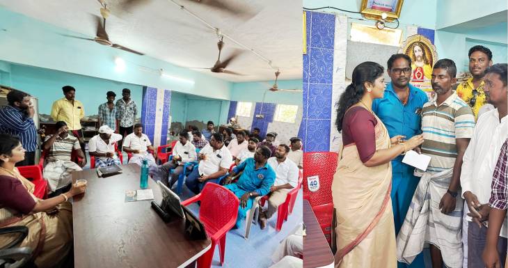 கடலில் மூழ்கிய படகு... உதவி கரம் நீட்டிய அஜிதா ஆக்னல் தலைமையிலான தவெகவினர்!

