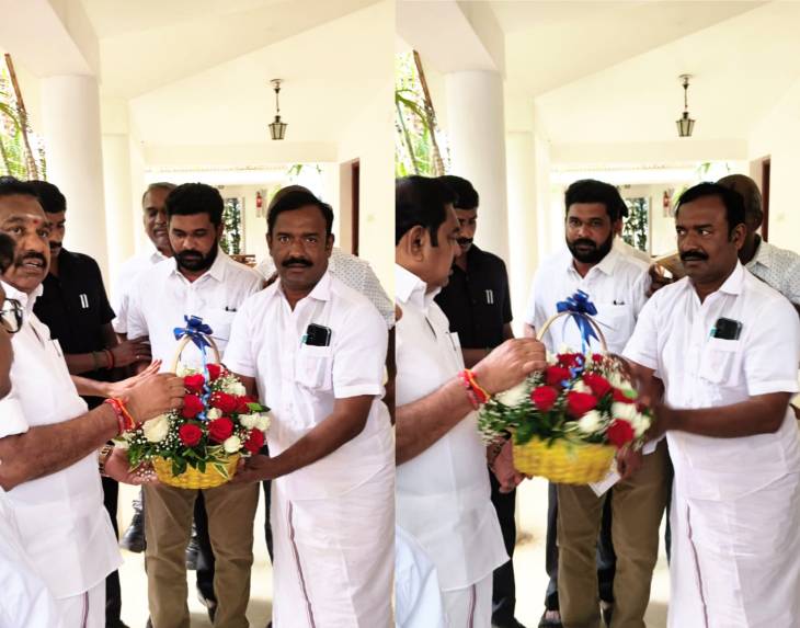 அதிமுக பொதுச் செயலாளர் எடப்பாடி பழனிசாமியுடன் மணியகாரன்பட்டி விஜயகுமார் சந்திப்பு!

