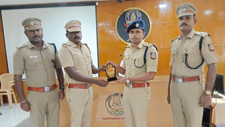 8 காவல் நிலையங்கள் சபாஷ்... தூத்துக்குடி எஸ்பி பாராட்டு!