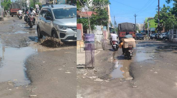 தூத்துக்குடியில் மோசமான சாலை... உடனே சரி செய்ய கோரிக்கை! 