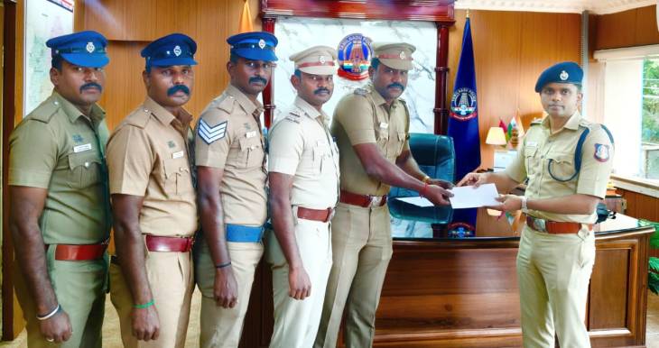 தூத்துக்குடியில் வெடிகுண்டு தயாரித்து பொதுமக்களுக்கு அச்சுறுத்தல்... தலைமறைவானவர்களை தட்டி தூக்கிய போலீசாருக்கு எஸ்பி பாராட்டு!